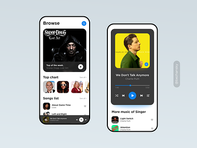 Music/Radio Player animation app applemusic art branding design graphic design inspiration interface spotify ui uitrends ux uxsource uxtrend webdesign website yandexmusic