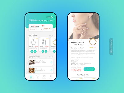 Jewelry Store app art branding design diamond graphic design inspiration interface jewelry rings tiffany ui uisource uitrends ux uxsource uxtrend webdesign website