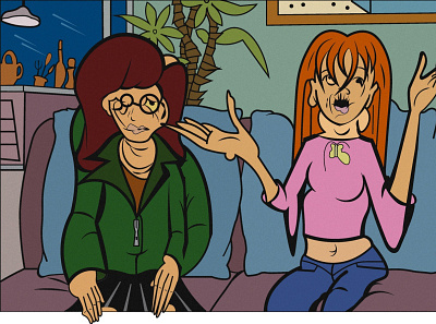 something is wrong with Daria animation cartoon drawing illustration