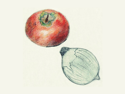 Fruit & Vegetable fine art hand drawing