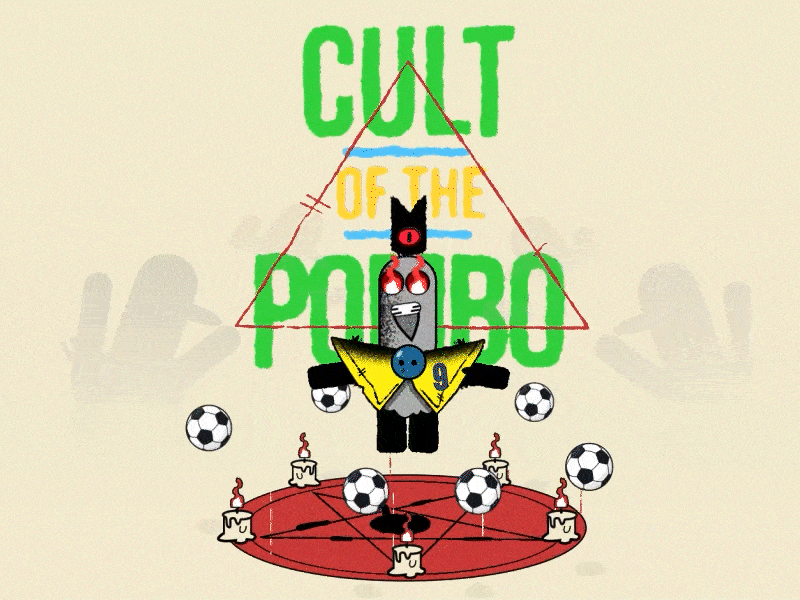 Cult of the Pombo 2d animation character cult of the lamb design football game graphic design illustration motion graphics sports vector