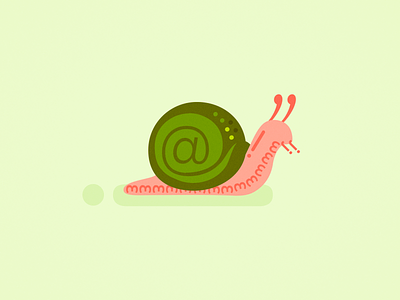 Sn@il animals bugs critters fonts fontspring illustration snail spring typography