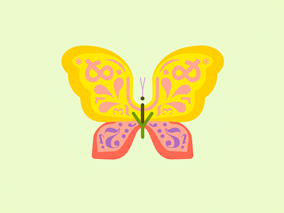 Butterfonts animals bugs butterfly critters fonts fontspring illustration spring typography