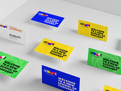 Montè - Business Card brand identity creative design identity design kids school school logo