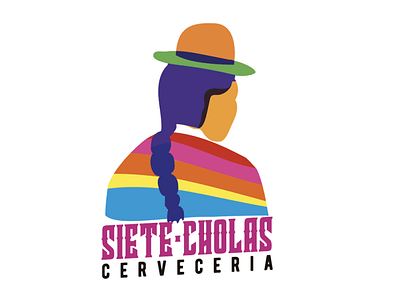 Logo Cerveceria Siete Cholas beer design illustration illustrator logo minimal typography