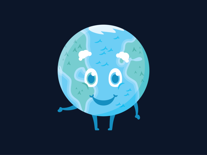 Earthboy 2 character cute design earth earth day faces illustration planet smile space universe vector