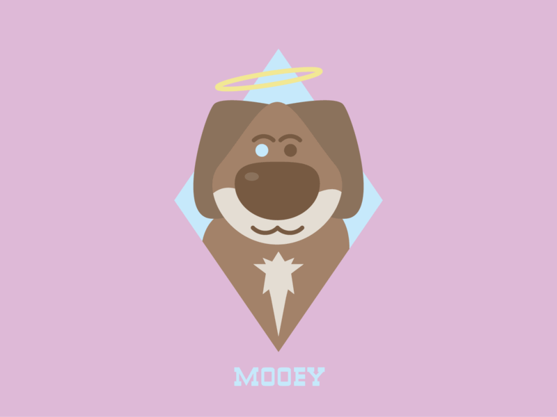 Pups Series 2: Mooey animal character design diamond dog faces illustration mix mutt pet pets puppy smile vector
