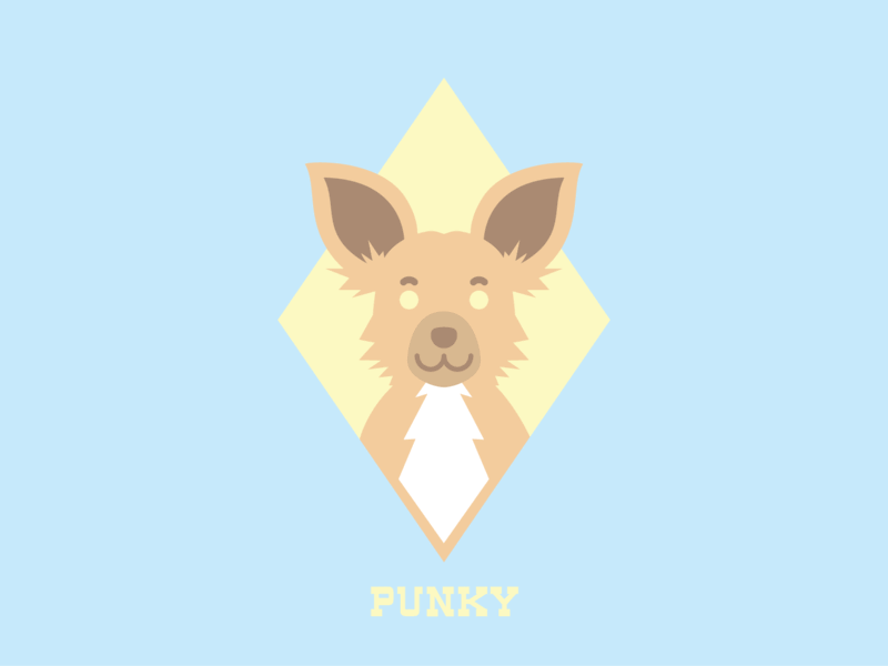 Pups Series 4: Punky animal character design dog faces illustration mutt pet pets smile vector