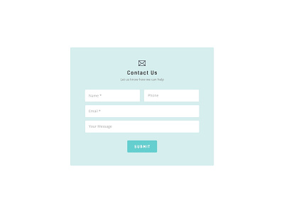 Daily Ui 028 Contact Us