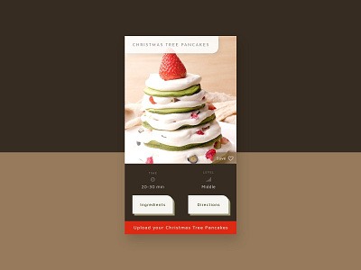 Daily Ui 040 Recipe christmas christmas tree dailyui dailyui 040 pancake recipe ui