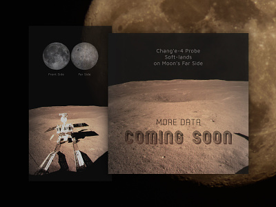 Daily Ui 048 Coming Soon change 4 coming soon dailyui dailyui 048 dark side of the moon land landing moon news probe space touch down ui