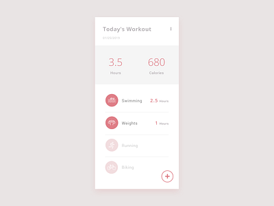 Daily Ui 062 Workout Of The Day app biking dailyui dailyui 062 running swimming weights workout workout of the day