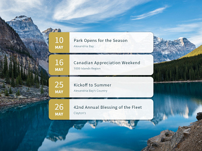 Daily Ui 070 Event Listing camping dailyui dailyui 070 event event listing fleet listing park weekend