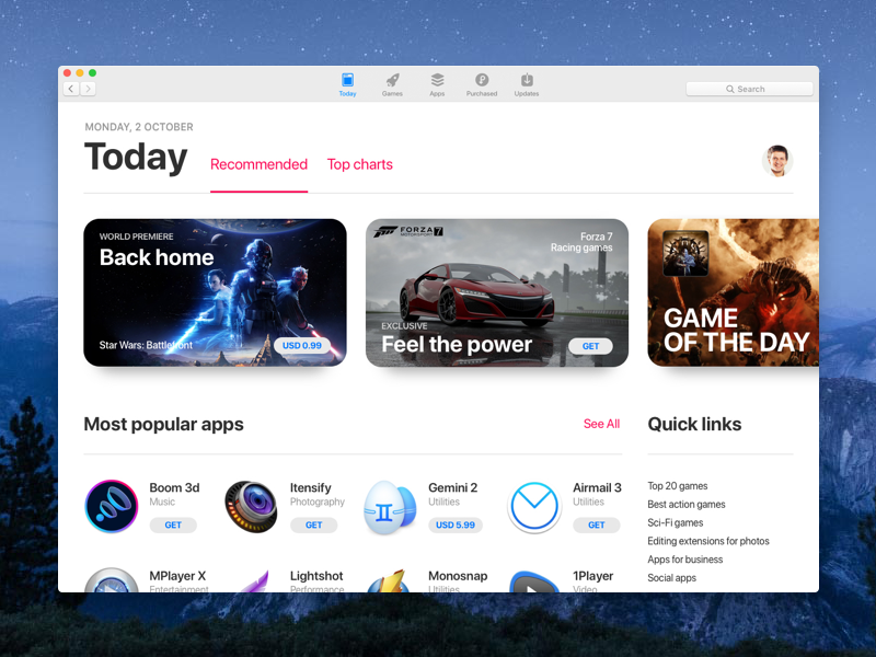 Appstore Redesign Concept by Stan on Dribbble