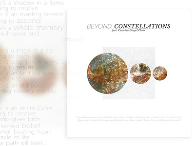 MONTE | Beyond Constellations affinity photo album artwork graphic design photoshop