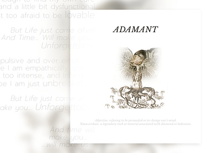 MONTE | Adamant affinity photo album artwork graphic design monte photoshop