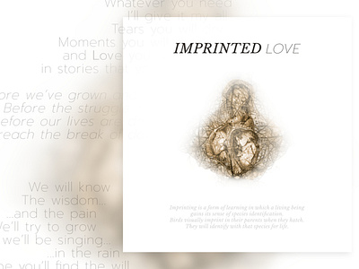 MONTE | Imprinted Love affinity photo album artwork graphic design monte photoshop