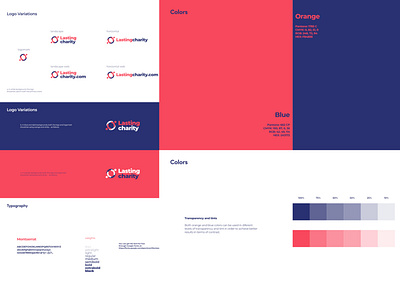 Lasting Charity brand style guide brand guidelines branding colors graphic design style guide