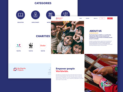 Lasting Charity website proposal colors ui design user experience user interface ux design web design website