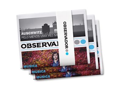 Observador Newspaper cover editorial design graphic design layout
