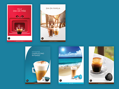 NESCAFE Dolce Gusto social media posts graphic design social media design