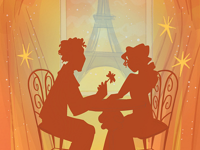 Paris Cafe Illustration