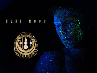 Logo Blue Moon Indigo Art design logo