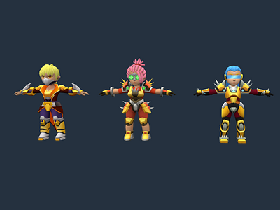3D characters 3d
