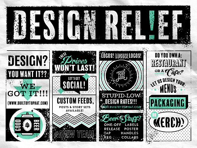 Design Relief beer cartoon classifieds covid 19 lockup lockups monoline newspaper pittsburgh retro st pete tampa texture type typography vintage