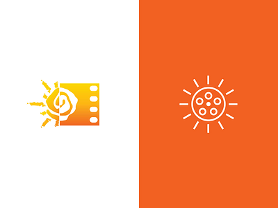 Sunscreen Film Festival before and after festival film logo logo refresh los angeles minimal modern monoline stpete sunshine tropical