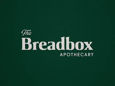 The Breadbox Apothecary apothecary biology branding bread health logo logotype natural organic organic logo science tampa texture tonic type typography vintage