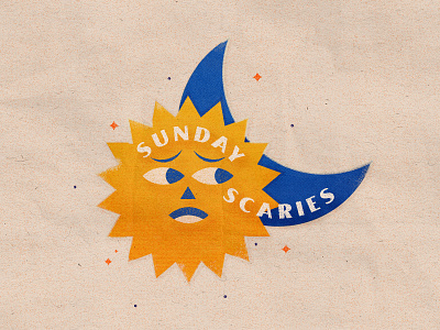 Sunday Scaries florida galaxy geometric illustration lockup moon scary solar space st pete summer sun sunday tampa tampa bay texture type typography vintage weekend