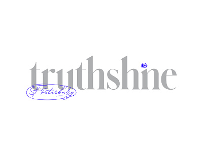 Truthshine | St. Pete (R1) blackandwhite branding campaign cyan digital equality handwritten history logotype mlk monoline nonprofit race st pete tampa type typography