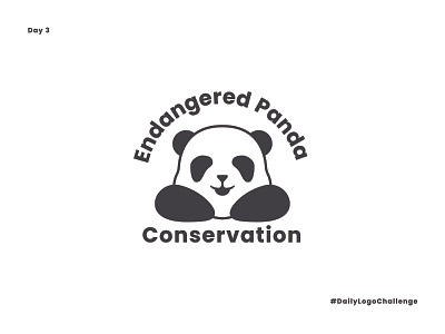 Endangered Panda Conservation branding conservation dailylogochallenge design endagered endageredpadaconservation graphic design illustration logo panda vector