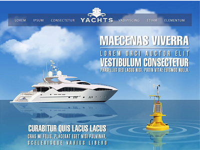 YACHTS website. illustration logo design parallax product design ux vector illustration web design