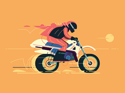 Salt Lake Racer biker desert motion motorcycle salt lake speed sunset