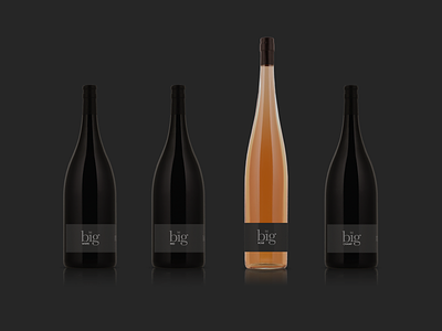 The big One – Wine Brand Identity brand design branding corporate design logo wine bottle wine label