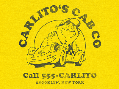 T-Shirt Design Carlito's Cab Co. caricature cartoon comic illustration t shirt t shirt design t shirts
