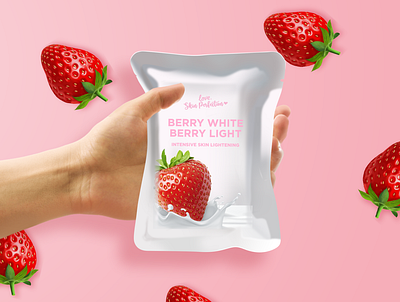 Strawberry Themed Packaging Design graphic design
