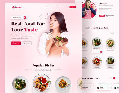 Foody Food Website design