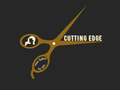 Barbershop /Hair salon Logo | Cutting Edge