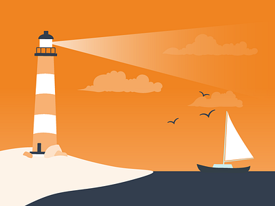 Outbrain Lighthouse illustration