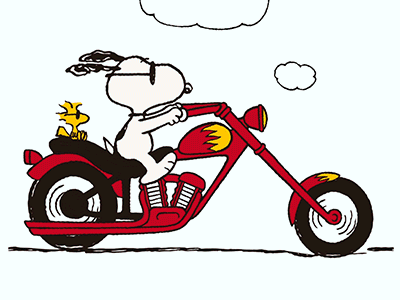 Snoopy On A Motorcycle Pictures | Reviewmotors.co