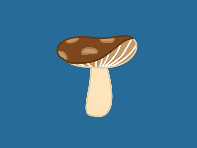 Letter T alphabet design drop cap food illustration illustrator letter mushroom t typeface typography vector