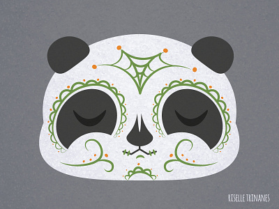 Sugar Skull challenge cute halloween illustration october panda skeleton sugar skull vector