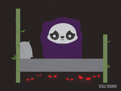 Monsters challenge cute design halloween love monsters october panda simple vector