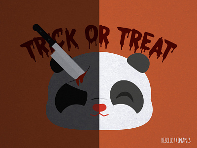 Horror Movie creataday cute doodle halloween illustration movie october panda simple vector