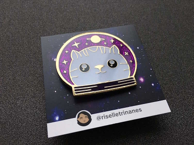 Space Cat Enamel Pin