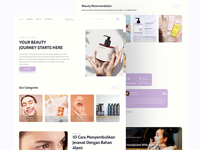 Beauty - Cosmetic & Skincare Website