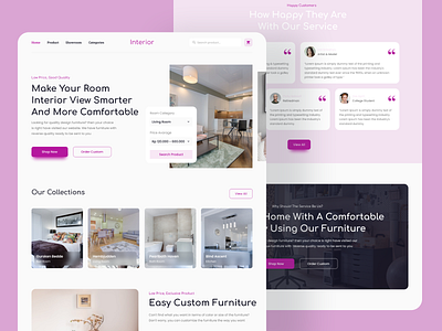 Interior - Furniture Landing Page